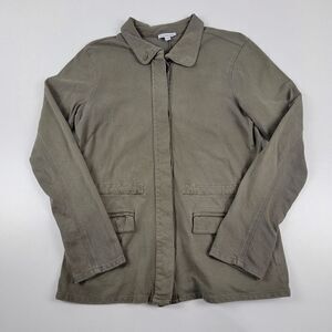 James Perse Argn Cargo Chore Button Up Jacket Womens sz 3 Coat